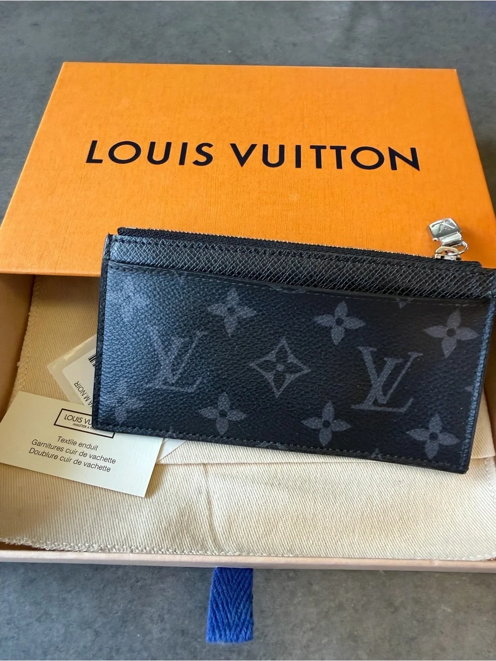Louis Vuitton Black Monogram Coin Card Holder